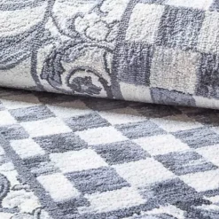 MacKenzie-Childs Sterling Check 3' x 5' Rug< Rugs