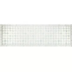 MacKenzie-Childs Sterling Check 2'6 x 8' Runner Floor Mat< Rugs