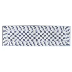 MacKenzie-Childs Sterling Check 2'6 x 8' Runner< Rugs