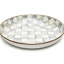 MacKenzie-Childs Sterling Check Abundant Bowl< Serveware
