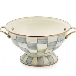 MacKenzie-Childs Sterling Check Almost Everything Bowl< Serveware