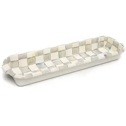 MacKenzie-Childs Sterling Check Baguette Dish< Serveware