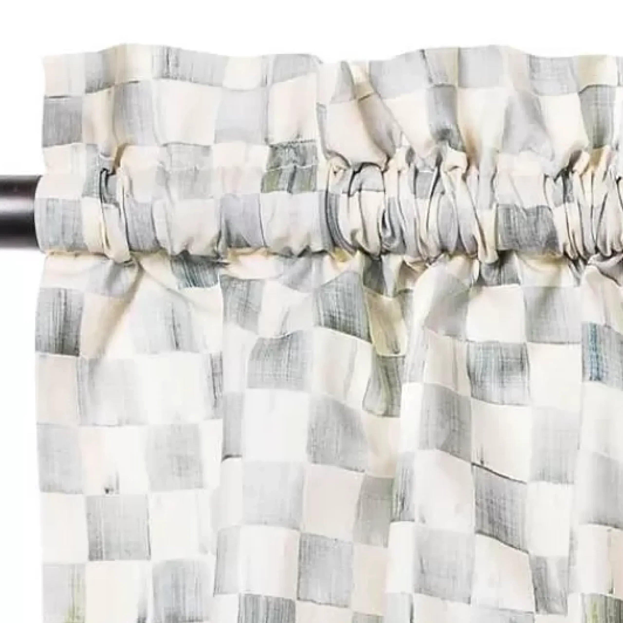 MacKenzie-Childs Sterling Check Cafe Curtains< Room Accents