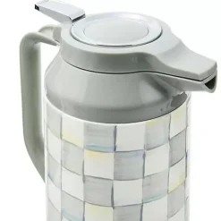 MacKenzie-Childs Sterling Check Coffee Carafe< The Coffee Shop|Serveware