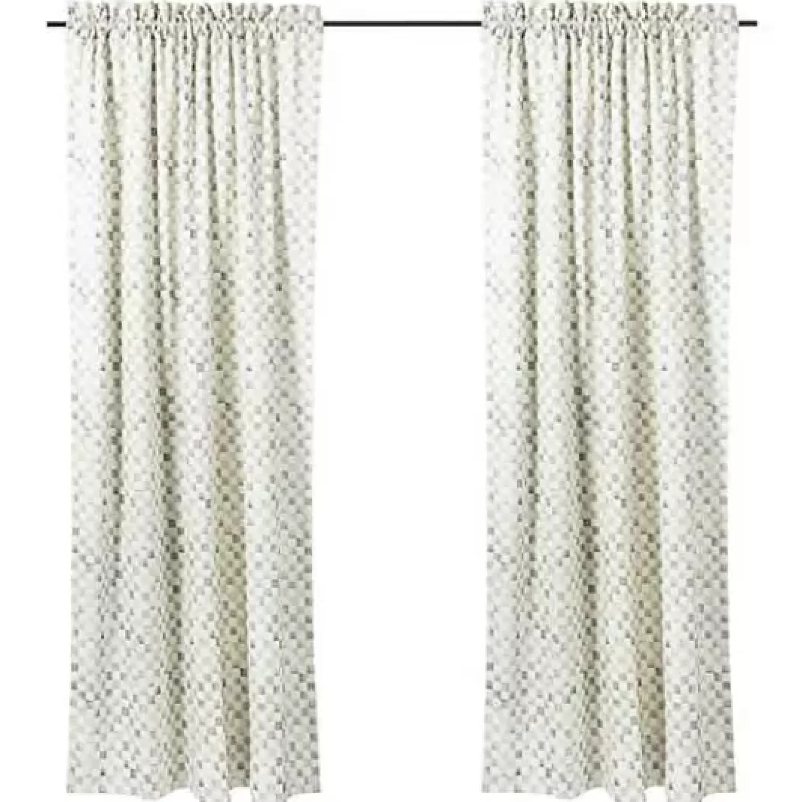 MacKenzie-Childs Sterling Check Curtain Panel< Room Accents