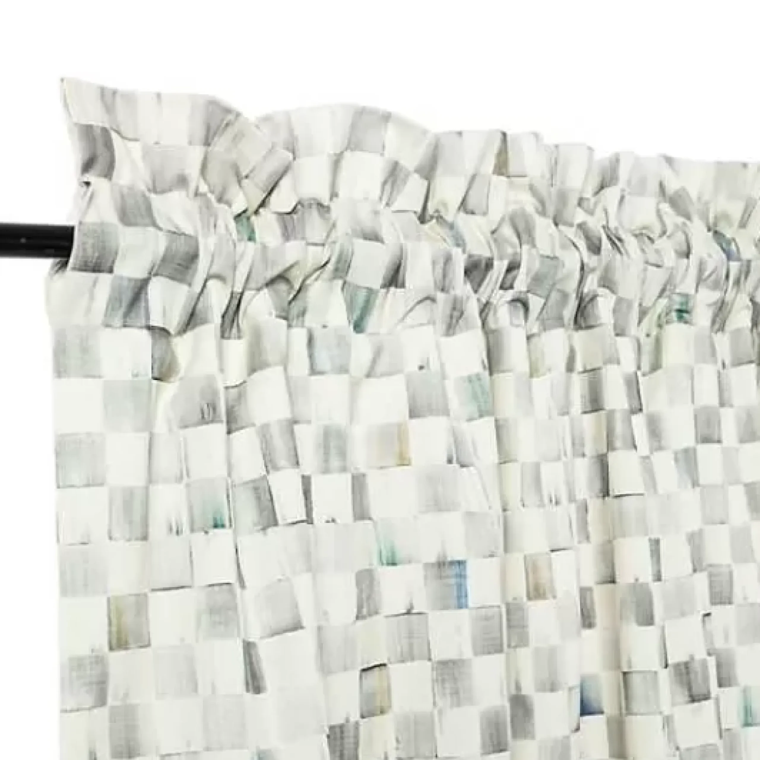 MacKenzie-Childs Sterling Check Curtain Panel< Room Accents