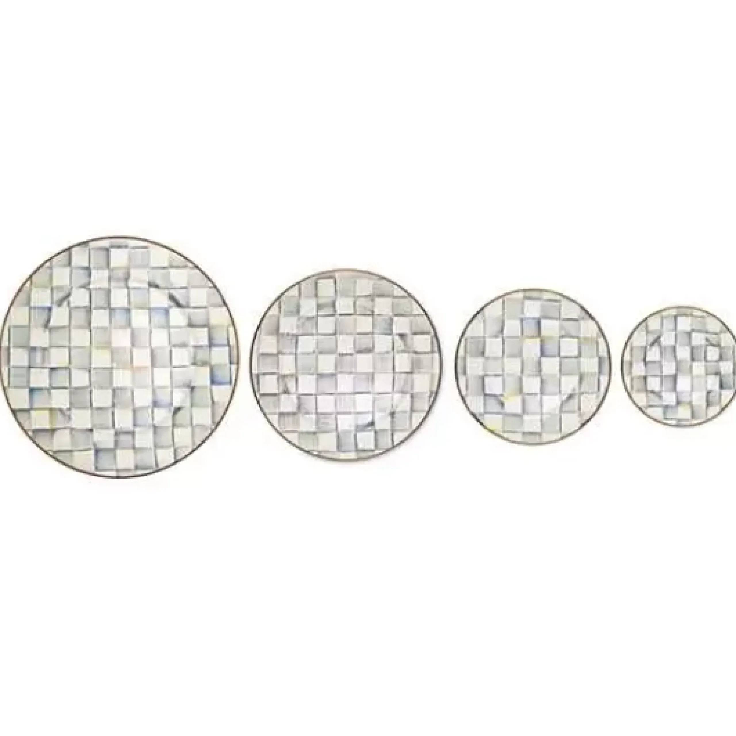 MacKenzie-Childs Sterling Check Dinner Plate< Dinnerware & Flatware