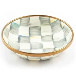 MacKenzie-Childs Sterling Check Dipping Bowl< Serveware