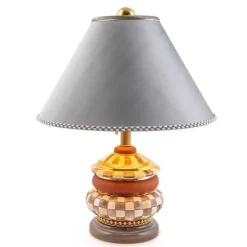 MacKenzie-Childs Sterling Check Groovy Table Lamp< Lighting