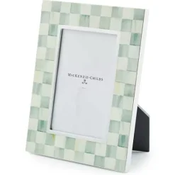 MacKenzie-Childs Sterling Check Lacquer 4 x 6 Frame< Room Accents