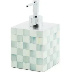 MacKenzie-Childs Sterling Check Lacquer Soap Pump< Bath & Bath Accessories