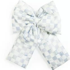 MacKenzie-Childs Sterling Check Large Bow< Finishing Touches|Room Accents