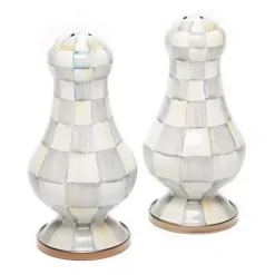 MacKenzie-Childs Sterling Check Large Salt  Pepper Shakers< Table Accessories|Serveware