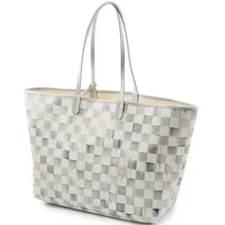 MacKenzie-Childs Sterling Check Marche Large Tote< Accessories