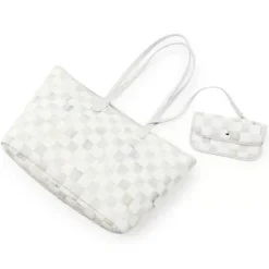 MacKenzie-Childs Sterling Check Marche Tote - Medium< Accessories