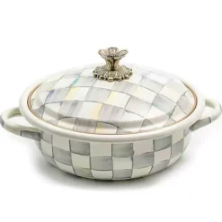 MacKenzie-Childs Sterling Check Medium Casserbole< Fall Entertaining|Cookware & Bakeware