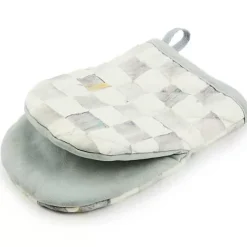 MacKenzie-Childs Sterling Check Mini Oven Mitt< Kitchen & Table Linens