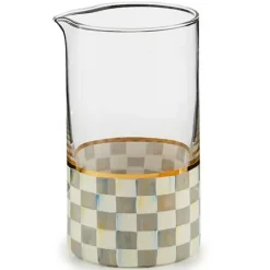 MacKenzie-Childs Sterling Check Mixing Glass< Fall Entertaining|Bar Entertaining