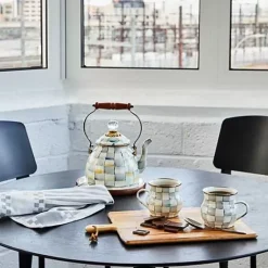 MacKenzie-Childs Sterling Check Mug< The Coffee Shop|Fall Entertaining