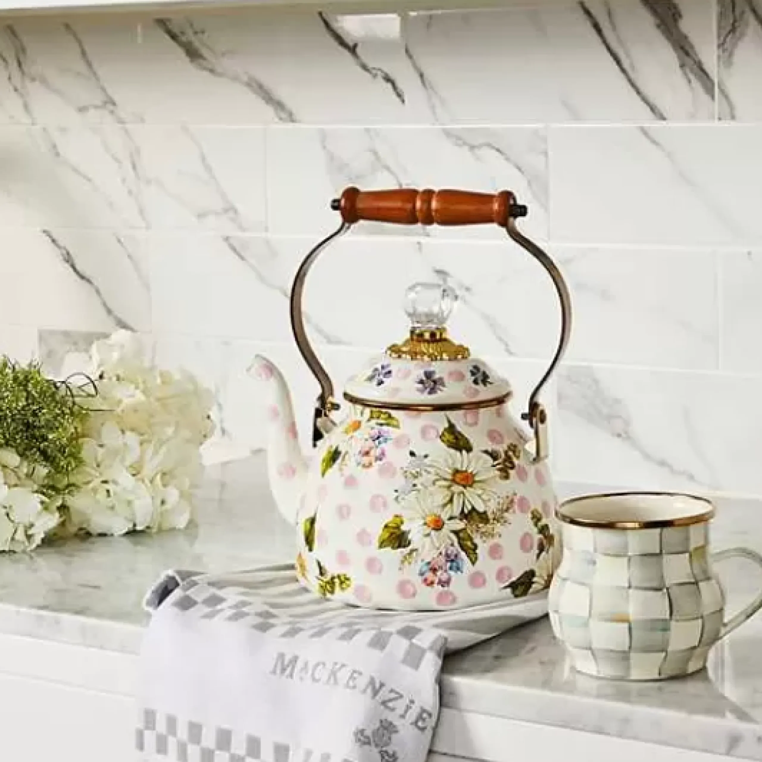 MacKenzie-Childs Sterling Check Mug< The Coffee Shop|Fall Entertaining