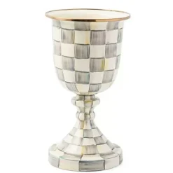 MacKenzie-Childs Sterling Check Pedestal Vase< Spring|Greenery & Florals