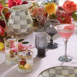 MacKenzie-Childs Sterling Check Pitcher< Fall Entertaining|Bar Entertaining