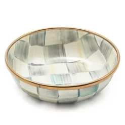 MacKenzie-Childs Sterling Check Relish Dish< Serveware