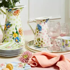 MacKenzie-Childs Sterling Check Round Tray< The Coffee Shop|Bar Entertaining