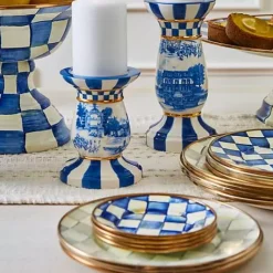 MacKenzie-Childs Sterling Check Salad/Dessert Plate< Dinnerware & Flatware