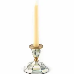 MacKenzie-Childs Sterling Check Short Candlestick< Candles & Fragrances
