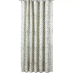 MacKenzie-Childs Sterling Check Shower Curtain< Bath & Bath Accessories