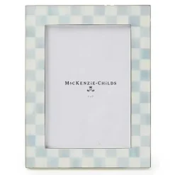 MacKenzie-Childs Sterling Check Silver Plated 5x7 Frame< Room Accents