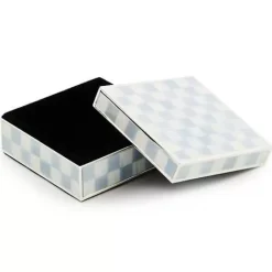MacKenzie-Childs Sterling Check Silver Plated Trinket Box< Room Accents