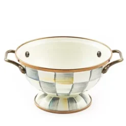 MacKenzie-Childs Sterling Check Simply Anything Bowl< Serveware