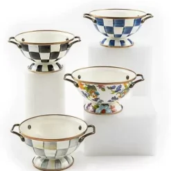 MacKenzie-Childs Sterling Check Simply Anything Bowl< Serveware