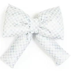 MacKenzie-Childs Sterling Check Small Bow< Finishing Touches|Room Accents