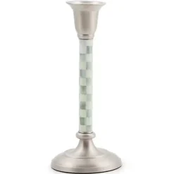 MacKenzie-Childs Sterling Check Small Candlestick< Candles & Fragrances|Table Accessories