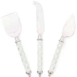 MacKenzie-Childs Sterling Check Supper Club Cheese Knife Set< Fall Entertaining|Serveware