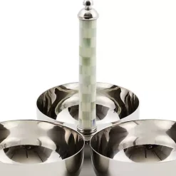MacKenzie-Childs Sterling Check Supper Club Trio< Fall Entertaining|Serveware