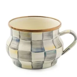 MacKenzie-Childs Sterling Check Teacup< The Coffee Shop|Drinkware