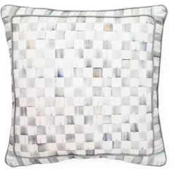 MacKenzie-Childs Sterling Check Throw Pillow< Pillows, Throws, & Cushions