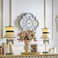 MacKenzie-Childs Sterling Check Tile Wall Clock< Room Accents