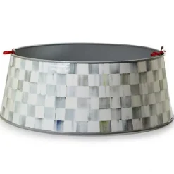 MacKenzie-Childs Sterling Check Tree Collar< Holiday|Room Accents