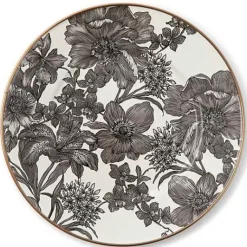 MacKenzie-Childs Sterling English Garden Enamel Salad/Dessert Plate< Spring|Dinnerware & Flatware