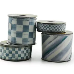 MacKenzie-Childs Sterling Stripe 4 Ribbon< Finishing Touches