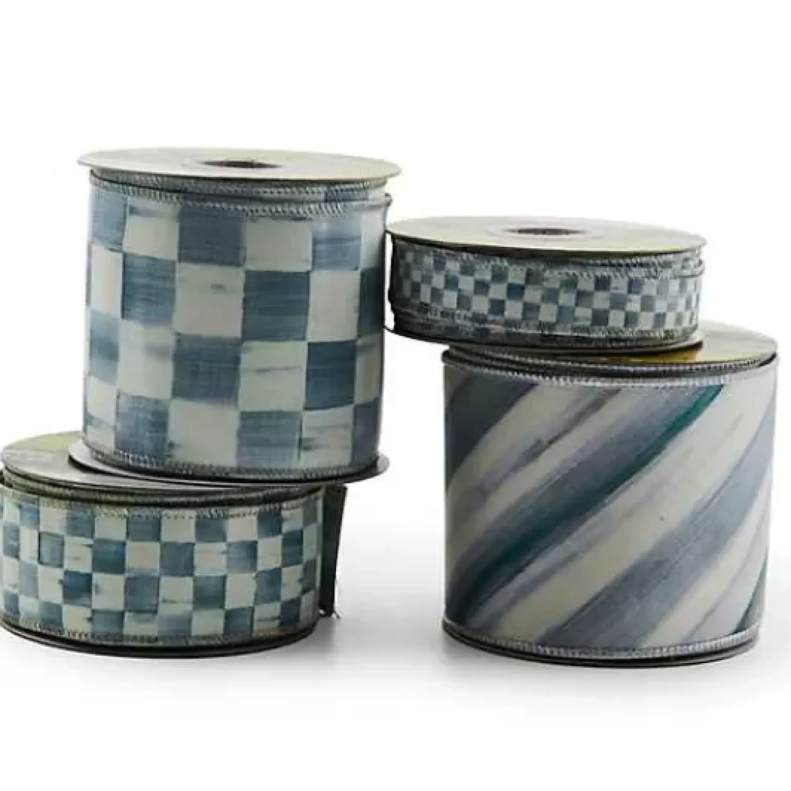 MacKenzie-Childs Sterling Stripe 4 Ribbon< Finishing Touches
