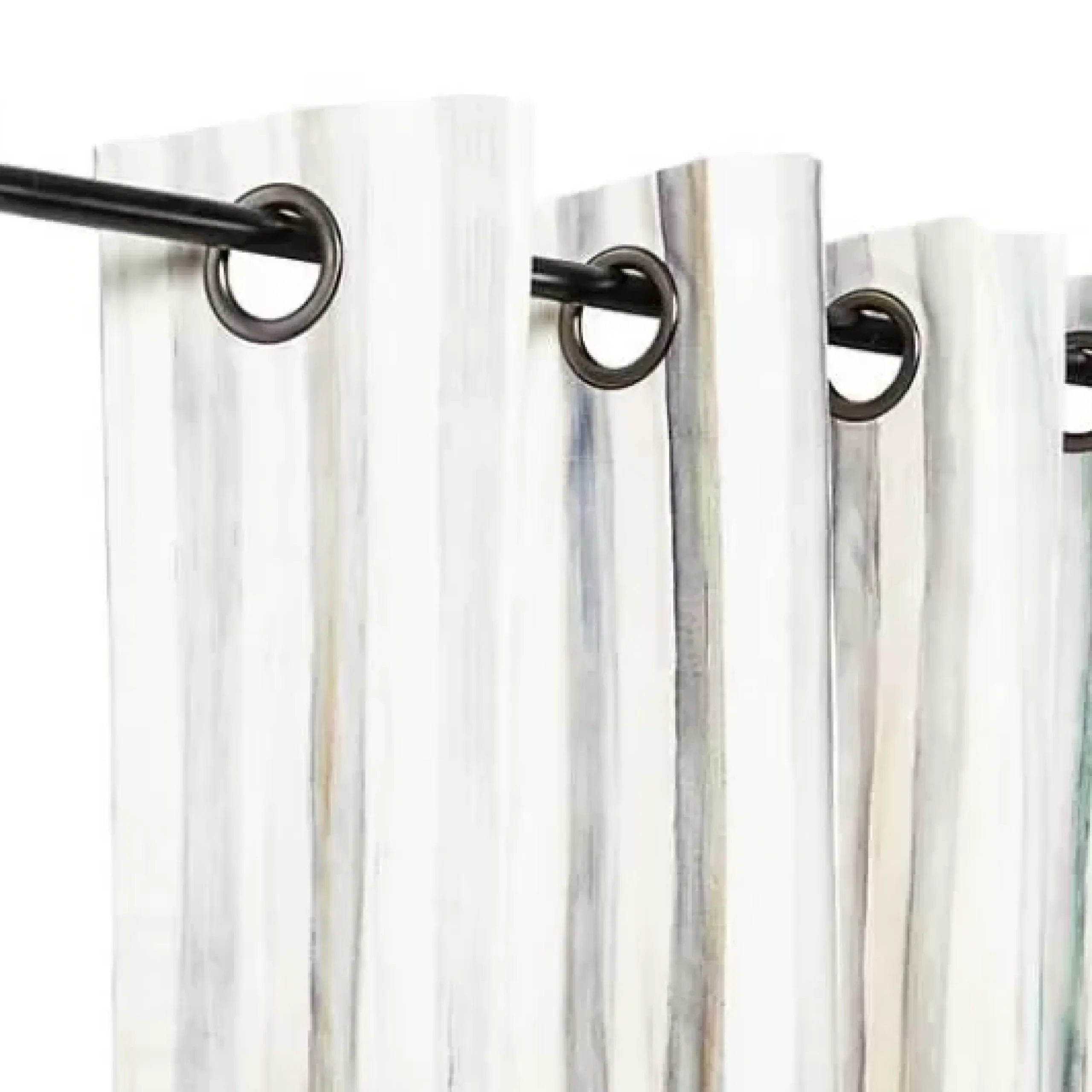 MacKenzie-Childs Sterling Stripe Grommet Top Curtain Panel< Room Accents