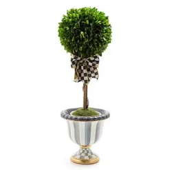 MacKenzie-Childs Sterling Stripe Tabletop Urn< Outdoor|Room Accents