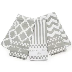 MacKenzie-Childs Sterling Zig Zag Dish Towels, Set of 3< Kitchen & Table Linens