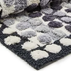 MacKenzie-Childs Stripe  Dot Grey Bath Rug< Bath & Bath Accessories|Rugs